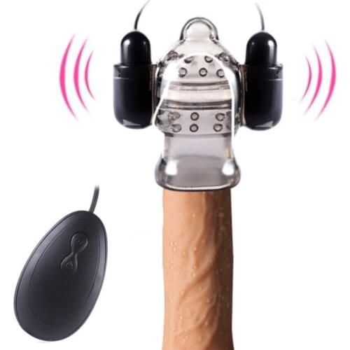 Remote control Penis Massager Glans Vibrators Male Masturbator Delay Lasting Trainer Bullet clit Vibrator Sex Toys for Men Women