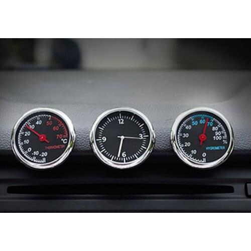 Mini Round Shape Car Automobile Thermometer Auto Beautiful Car Interior Decoration Ornament Car Styling Accessories