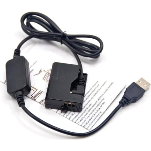 Power Bank 5V USB cable adapter + DR-E10 DC Coupler LP-E10 dummy battery for Canon 1500D 1300D 1200D Kiss X50 Rebel T3 T5 T6