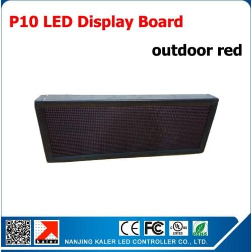 Outdoor P10 LED Signs 32*96 Pixels 1/4 Scan P10 LED Panels Red Color LED Display