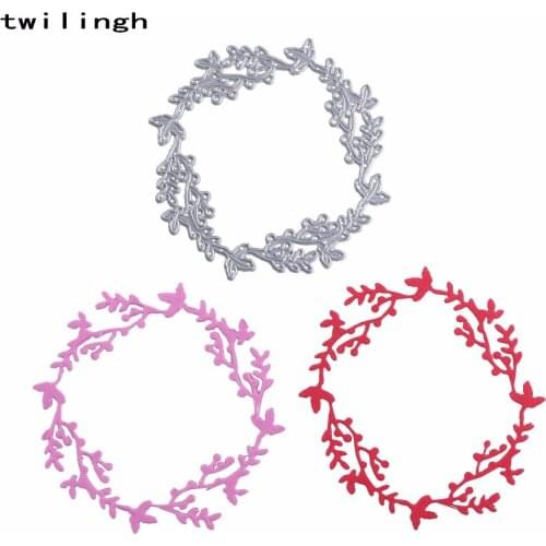 Christmas Wreat Cutting Dies Stencils For Painting DIY Scrapbooking Embossing Folder Decorative Card Making Paper Craft Supplies