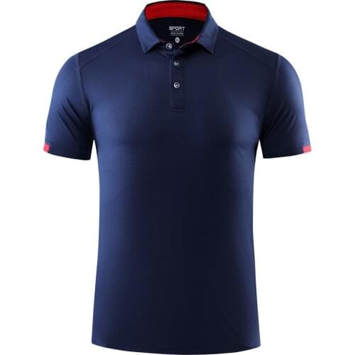 SZYS 8111 Quick Dry Golf Polo Shirt Unisex 100% Polyester Self Fabric Turn Down Collar Short Sleeve Summer Shirts With Buttons