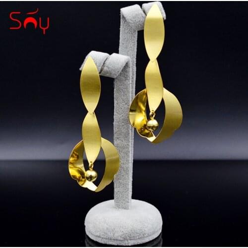 Sunny Jewelry Earrings Long Drop Dangle Earring For Women Ball African Beads Fashion Jewelry 2021 For Party Wedding Daily Wear