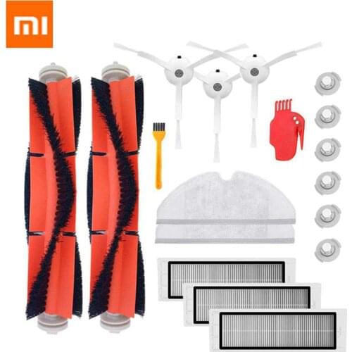 12/16/18 pcs Robot Vacuum Cleaner Side+Rolling Brushes+Filters Replacements for Xiaomi Mi Roborock Vacuum Cleaner Accessories