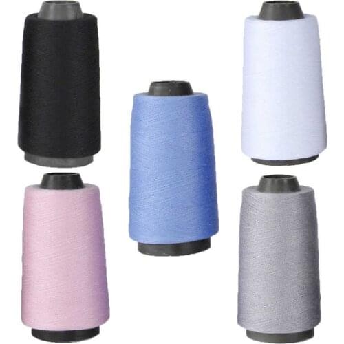 5pcs Sewing Machine Threads Stitch Supplies Set Multicolor Embroidery Spool Accessories Kit Polyester High Tenacity Hand Craft