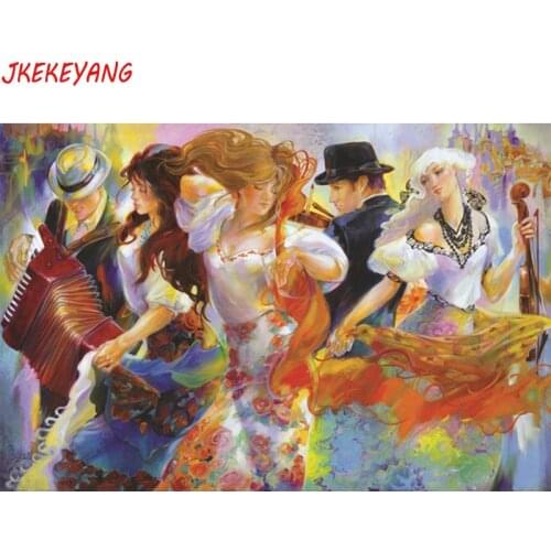 5D DIY square/round Diamond painting Dancer Cross Stitch Diamond Embroidery Pattern Rhinestone J1592