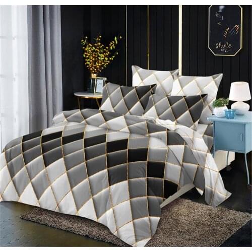 Free Shipping Geometric Duvet Cover Comforter Bedding Queen King Bed Linens (No Sheet)
