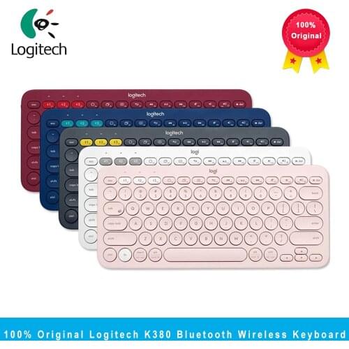 Logitech K380 Multi-Device Bluetooth Wireless Keyboard Ultra-thin Keyboards For Windows MacOS Android IOS Chrome OS universal