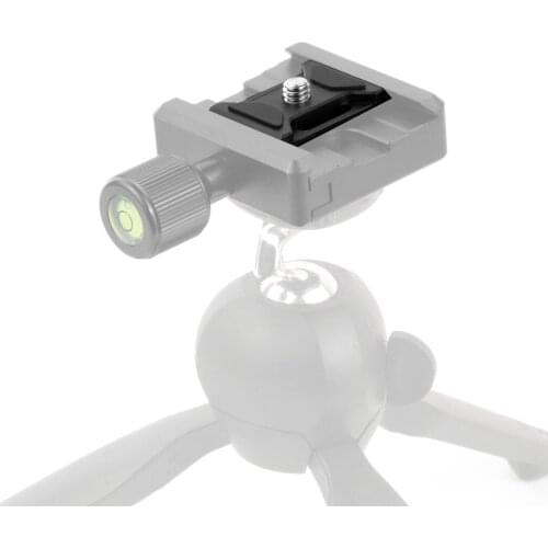 BGNing Aluminum Alloy Quick Release Plate Camera 1/4'' Screw Tripod Ball Head Mount with Strap Holes for Arca Swiss SLR Camera