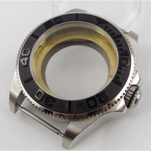 Mental 43mm Watch Case for NH35 NH35A Movement Sapphire Crystal Ceramic Bezel Insert
