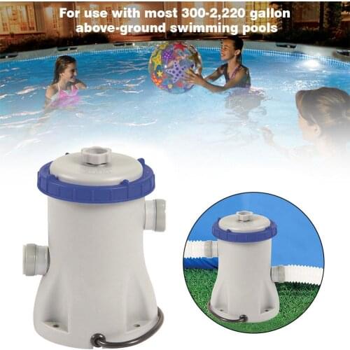EU Plug 220V Electric Swimming Pool Filter Pump Clear Cartridge Filter Pump Perfect For Above Ground Pools