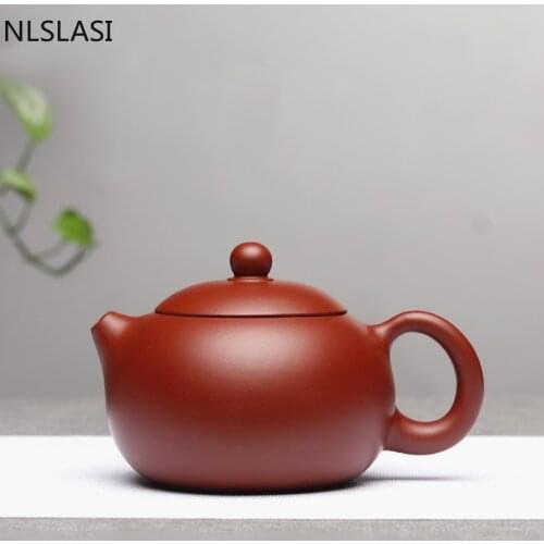 Chinese Yixing tea pot purple clay xishi teapot tea infuser beauty kettle Handmade Dahongpao Teaware Tea ceremony supplies 180ml