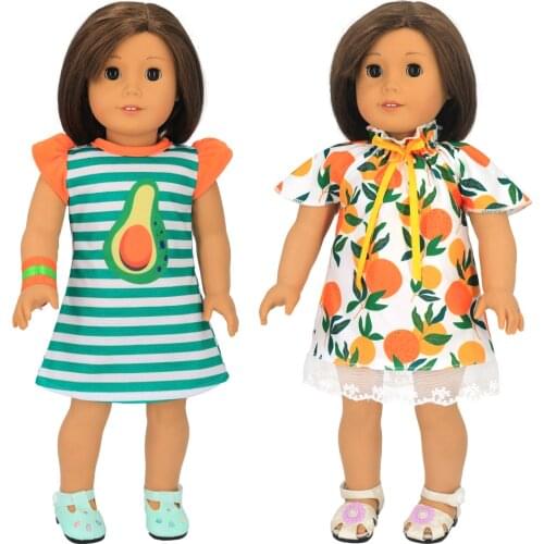 Doll Clothes Dress Set fit American 18 Inch Girl Doll & Zapf 43cm Newborn Baby Dolls,18 Inch Dolls Clothing Accessory for Nenuco