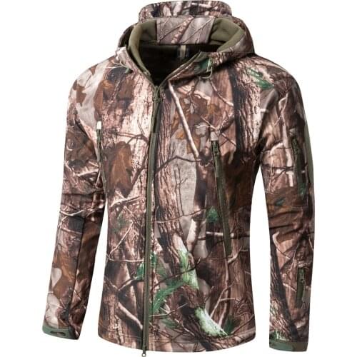 Winter Autumn Hiking Jackets Warm Military Hunting Jacket Shark Camo Soft Shell Army Outwear Coat Men Army Tactical Jacket