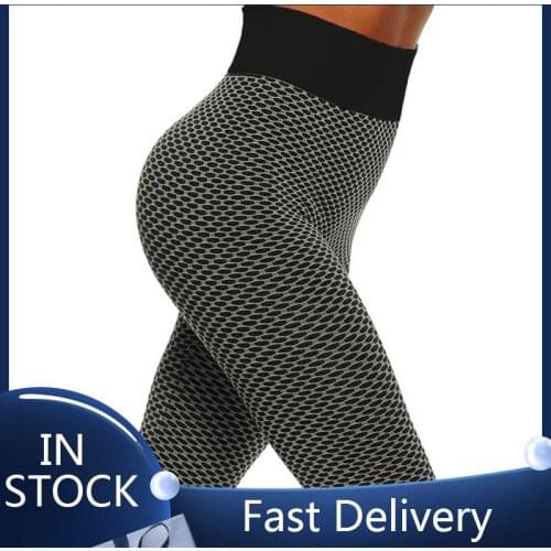 Women High Waist Leggings No See Through Thick Fitness Legging Butt Lift Seamless Legins Workout Gym Scrunch Booty Push Up Pants
