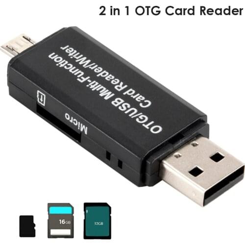 Micro USB OTG Cable Adapter Micro USB SD TF Adapter for Phone Computer 2 in 1 OTG Card Reader Dongle USB 2.0