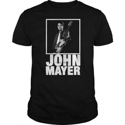 John Mayer Cute Popular Womans Heather Graphic TShirt Summer Clothing Casual Gift for Her Black