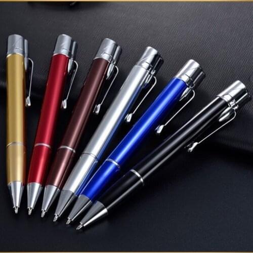 Multi-function and Dual-use Pen Lighter Ballpoint Pen Tip Creative Metal Windproof Lighter Smoke Accesoires Gadgets for Men