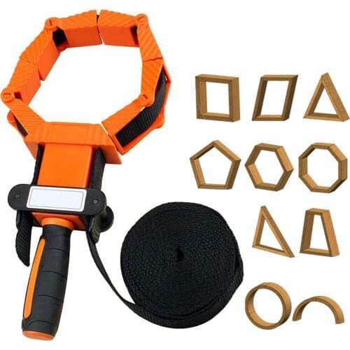 Multifunction Clamping Belt Pipe Woodworking Quick Adjustable Band Tool Clamp 4M Nylon Belt Polygonal Angle Picture Frame Strap