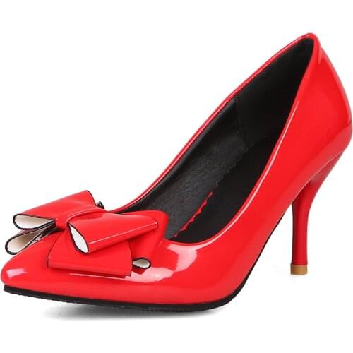 Fashion footwear age season in 2019 new product fine with high heels pointed 40-45 shallow single shoes wet