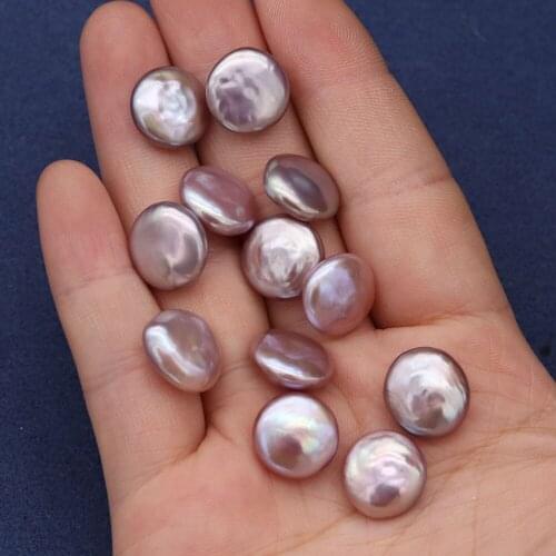 Nonporous Pearl Button shaped Three colors for Jewelry Making DIY Necklace Bracelets 10-11mm