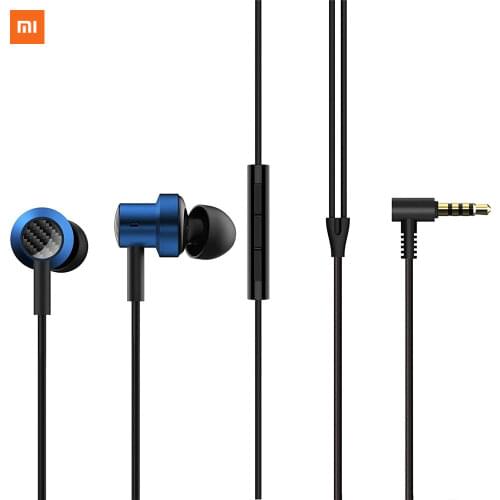 Original Xiaomi In-Ear Wired Earphone 3.5mm Dual Drivers Earphones Bass Earbuds Sport Headphone With Mic For IPhone Samsung