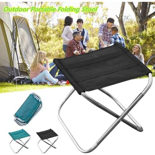 Portable Folding Chair Fishing Aluminium Oxford Cloth Barbecue Stool Outdoor Sketching Camping Chair