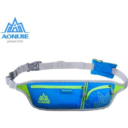 AONIJIE Outdoor Sport Waist Pack Lightweight Nylon Running Marathon Bag Hiking Racing Gym Fitness Money Belt Hip Bag Men/Women