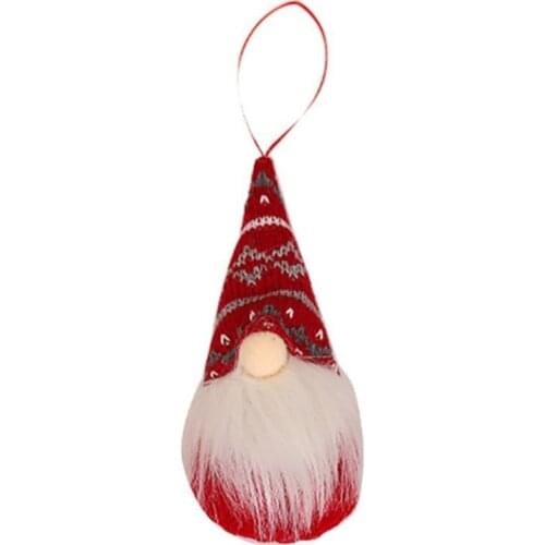 Christmas Santa Faceless Gnome Xmas Tree Hanging Ornaments Home Party Decoration