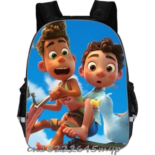 13-inch Mochila Infantil New movie Luca Backpack Children School Bags Boys Age 1-6 Teenagers Backpack Kids Cartoon Rucksack