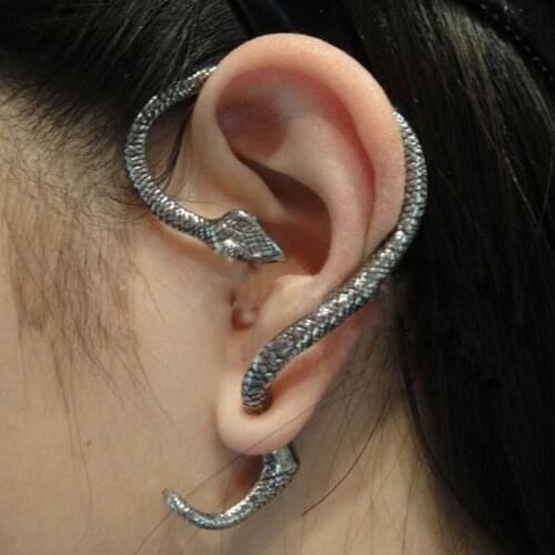 TOUCHEART Retro SiLver Snake Stud Earrings For Women Exaggeration Earring Jewelry Making Statement Handmade Earrings SER190164