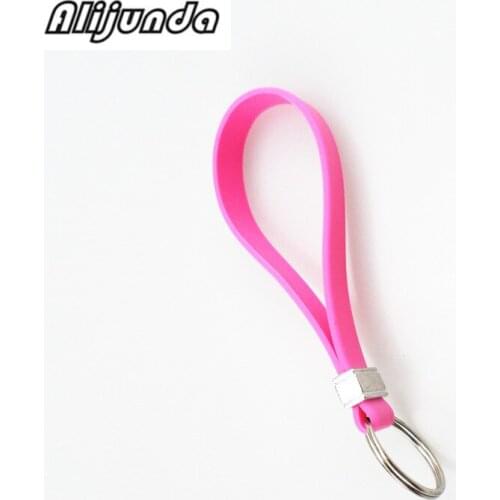 New silicone key long wristband bracelet key spoon portable key chain for Mitsubishi ASX Outlander Lancer Evolution Pajero Eclip