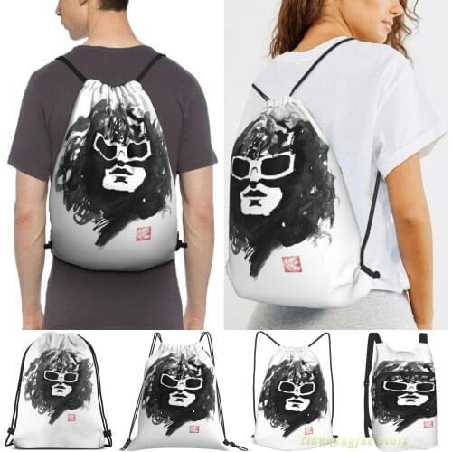 Unisex Drawstring Bags Michel Polnareff Women Drawstring Backpacks Men Outdoor Travel Backpacks Training Fitness Bag