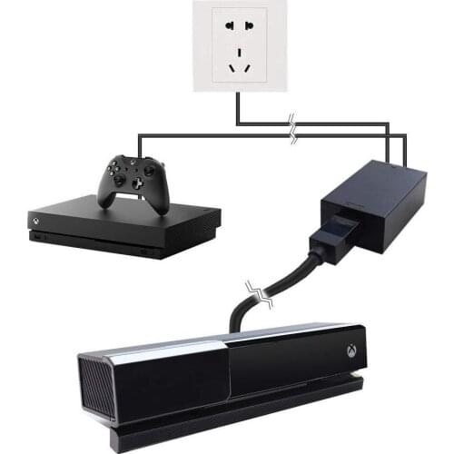 US Plus Games Charger AC Adapter Power Supply Brick for Microsoft XBOX One S X Kinect 2.0 Sensor Xbox one Slim X Windows PC
