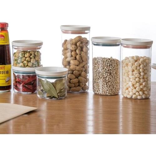 1PC Kitchen Storage Transparent Box Sealing Food Storage Container Preservation Plastic Fresh Pot Rangement Cuisine XB 103