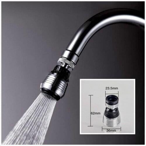 360 Degree Water Bubbler Swivel Head Water Saving Faucet Aerator Nozzle Tap Adapter Device Diffuser Nozzle Filter Mesh