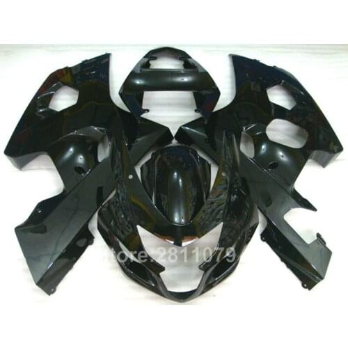 ABS plastic fairing kit for Suzuki SRAD GSXR600 750 04 05 GSXR 600 750 2004 2005 black fairings set TI40