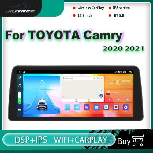 Double Din 12.3 Inch Screen 128G Android Car Radio For TOYOTA Camry 2021 Auto Stereo Multimedia Player GPS Navigation Head Unit