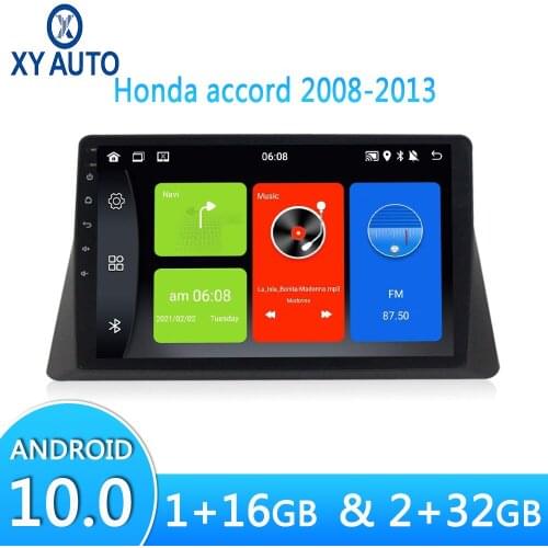 10.1 Inch HD Screen Car Stereo Radio GPS Navigation For Honda Accord 2008-2013 Android 10.0 System WIFI Radio Multimedia Player