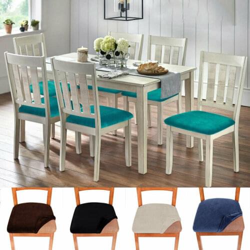 Velvet Chair Cover Slipcovers For Dining Room Stretch Elastic Chair Covers Home Office Banquet Hotel Kitchen Wedding Decor
