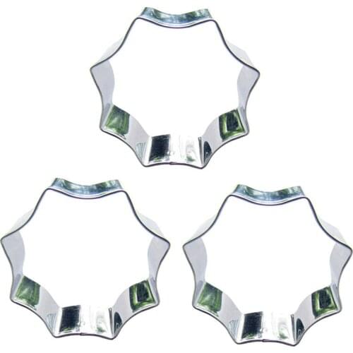 7cm Eight Edge shape 3 piece biscuit cutting molds, baking tools, cake decorating soft candy tools