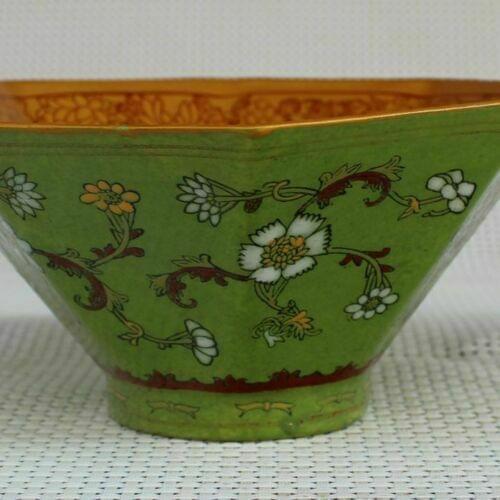 Chinese old porcelain Pastel glaze dragon flower Map Chinese food bowl