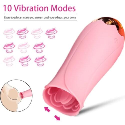 Clitoral Sucking Licking Vibrator G Spot Tongue Suction Vibration Sex Toys For Women Oral Stimulator Nipple Clit Anal Adult Toys