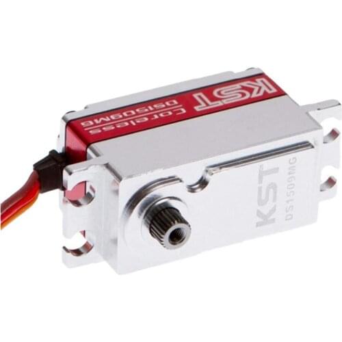 KST DS1509MG Coreless Metal Gear 12.8KG Digital Wing Low Profile Servo for RC Model Airplane Futaba JR Hitec