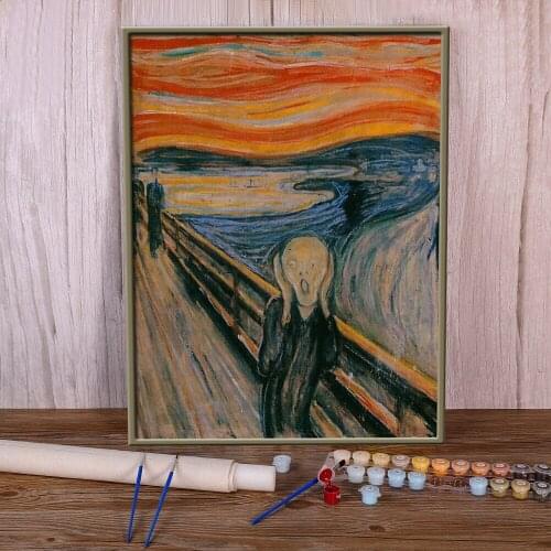 Tree Landscape Paint By Numbers Package Acrylic Paints 40*50 Picture By Numbers Photo New Design For Handicraft