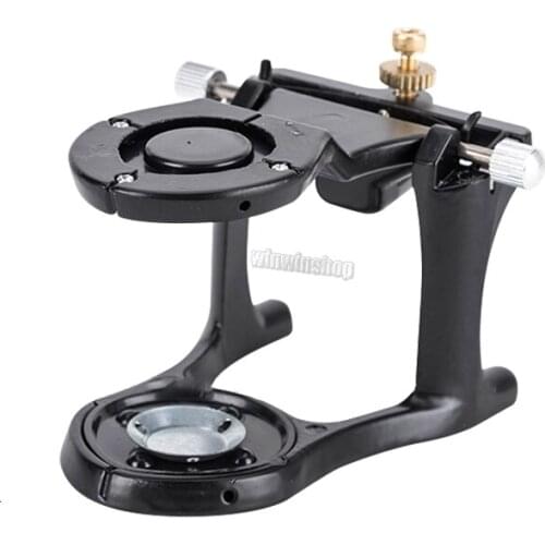 Small black adjustable denture magnetic articulator dentist dental model laboratory equipment