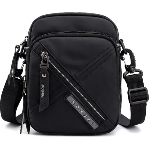 New Brand Mens Messenger Bag Light Small Shoulder Bags Purse Oxford Waterproof Business Crossbody Bag for Male Mobile Phone