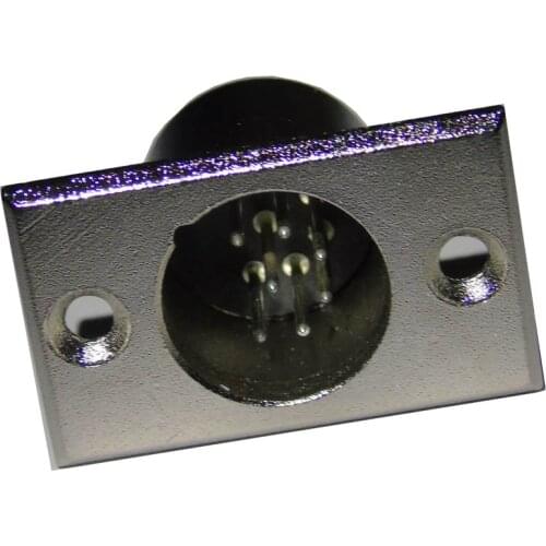 Wholesale 20 pcs metal XLR 7-Pin male Chassis Panel Mounted Socket Connector-5141-7