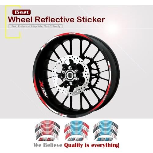 Strips Motorcycle Wheel Tire Stickers Car Reflective Rim Tape Motorbike Bicycle Auto Decals FOR XADV 750 X-ADV 2017-2020