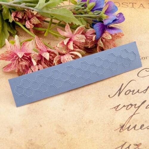 Hexagon Embossing Folder Stencil Template DIY Scrapbook Album Card Making Craft E56C